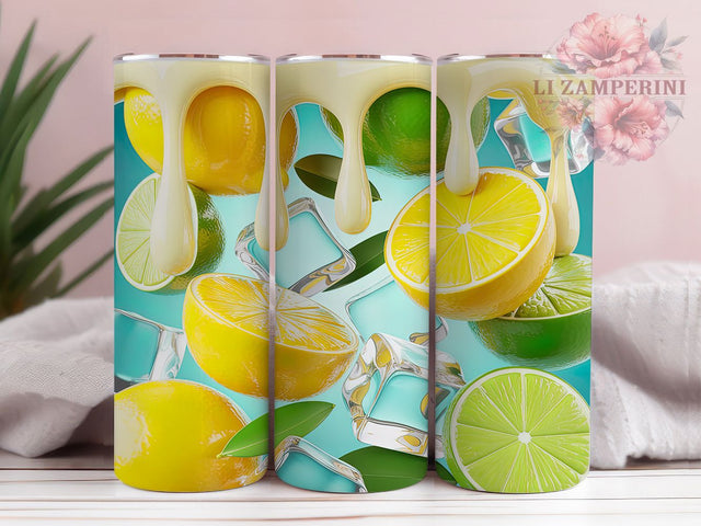 3D Puffy Cocktail Tumbler, Inflated Puffy Wrap, 3D Drink Design, Sublimation Cup, 20oz Skinny Tumbler, Party Drinkware, Summer Style Sublimation Li Zamperini 