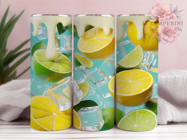 3D Puffy Cocktail Tumbler, Inflated Puffy Wrap, 3D Drink Design, Sublimation Cup, 20oz Skinny Tumbler, Party Drinkware, Summer Style Sublimation Li Zamperini 