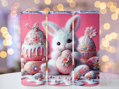 3D Puffy Easter Bunny Tumbler, Easter Bunny Tumbler, Cute Bunny Wrap, Stylish 20oz Wrap, Sublimation Design, Trendy Gift Idea, Inspirational Easter Tumbler Sublimation SvggirlplusArt 