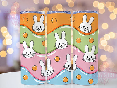 3D Puffy Easter Bunny Tumbler, Inflated Puffy Tumbler, Stylish 20oz Wrap, Sublimation Design, Trendy Gift Idea, Puffy Bunny Wrap, Easter Bunny Tumbler Sublimation SvggirlplusArt 
