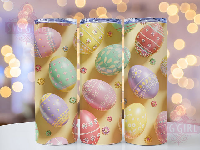 3D Puffy Easter Egg Tumbler, Puffy Egg Tumbler, Festive Egg Wrap, Colorful Easter Wrap, Stylish 20oz Wrap, Sublimation Design, Trendy Gift Idea Sublimation SvggirlplusArt 