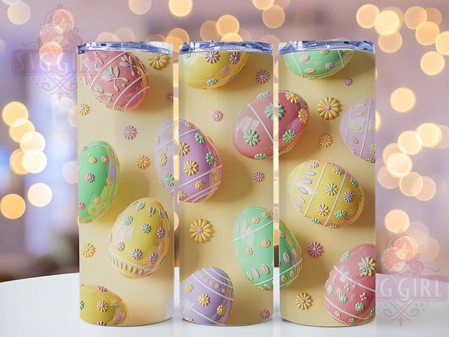 3D Puffy Easter Egg Tumbler, Puffy Egg Tumbler, Festive Egg Wrap, Colorful Easter Wrap, Stylish 20oz Wrap, Sublimation Design, Trendy Gift Idea Sublimation SvggirlplusArt 