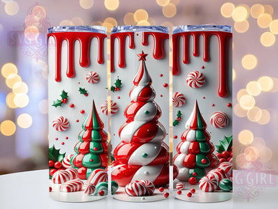 3D Puffy Inflatable Christmas Tumbler, Inflatable Holiday Wrap, Christmas Print Sublimation, Festive 20Oz Skinny Tumbler, Puffy Christmas Cup, Holiday Inflatable Mug, 3D Christmas Design Sublimation SvggirlplusArt 