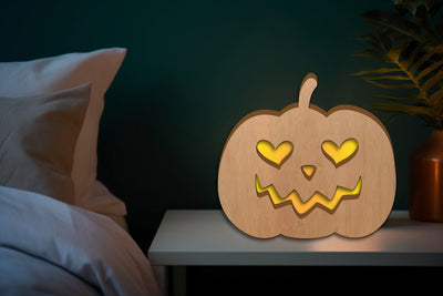 3D Pumkin night Light Box, Halloween Led Night Light Laser Cut SVG zafrans studio 