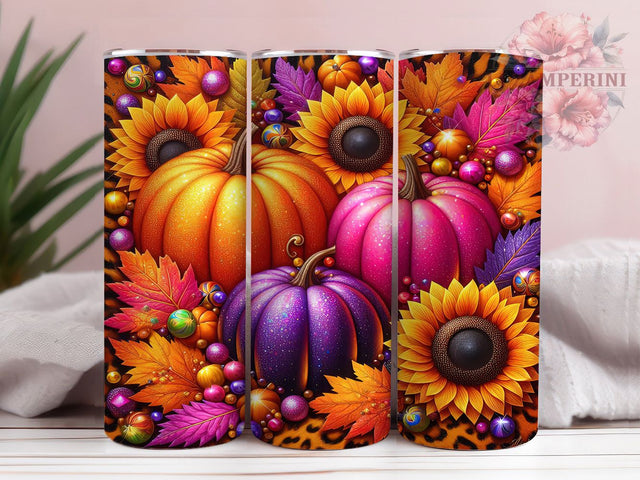 3D Pumpkin Fall Tumbler Wrap, Fall Pumpkins Wrap, 20oz Sublimation, Autumn Pumpkin Cup, Realistic Pumpkin Mug, Cozy Fall Tumbler, Thanksgiving Drinkware Sublimation Li Zamperini 