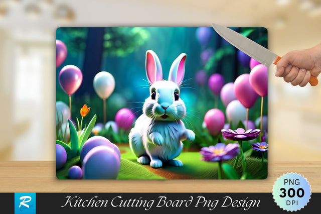 3D Rabbit Cutting Board Sublimation Regulrcrative 