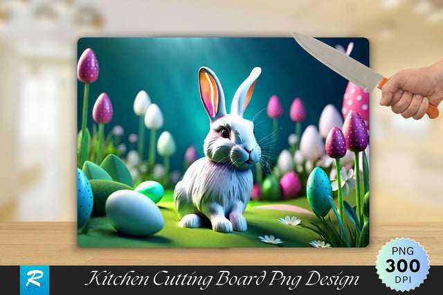 3D Rabbit Cutting Board Sublimation Regulrcrative 