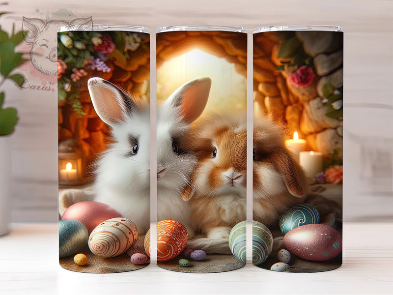 3D Rabbit Hole Easter Tumbler, Rabbit Hole Tumbler, Bunny in Wall Wrap, Stylish 20oz Wrap, Sublimation Design, Trendy Gift Idea, Inspirational Easter Tumbler Sublimation Lara' s Designs 