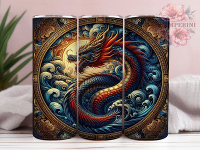 3D Realistic Fierce Fantasy Dragon Tumbler, Realistic Dragon Wrap, 20oz Tumbler Sublimation, Fantasy Dragon Design, Fierce Dragon Art, Mythical Creature Tumbler, Epic Dragon Wrap Sublimation Li Zamperini 