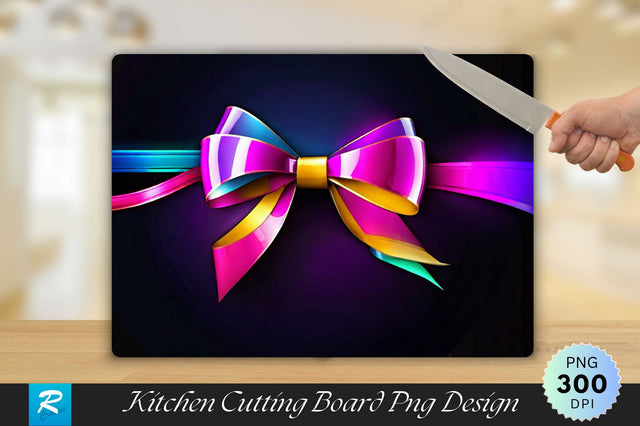 3D Ribbon Icon Cutting Board Sublimation Regulrcrative 