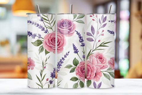 3D Rose Mandala Seamless Tumbler Wrap, Intricate 3D Rose Patterns, seamless tumbler wrap, rose mandala design, intricate floral wrap, 3d rose patterns, watercolor mandala design, 20oz skinny tumbler, tapered tumbler wrap, straight tumbler design Sublimation FloridPrintables 