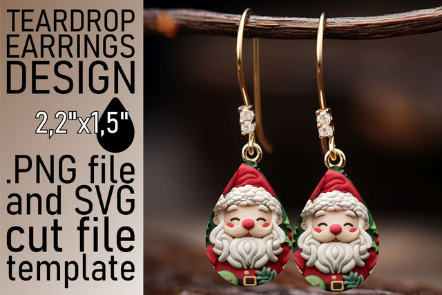 3D Santa Claus Tumbler Wrap | 20oz Christmas Sublimation Sublimation afrosvg 