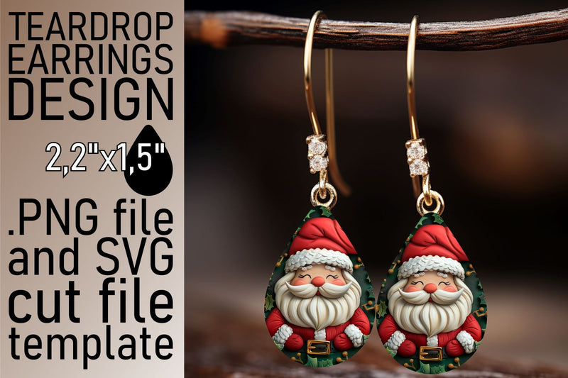 3D Santa Claus Wrap | 20oz Festive Tumbler Design Sublimation afrosvg 