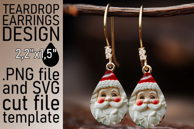 3D Santa Claus Wrap | 20oz Tumbler Christmas Design Sublimation afrosvg 