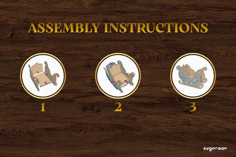 3D Santa Sleigh Laser Cut SVG SvgOcean 