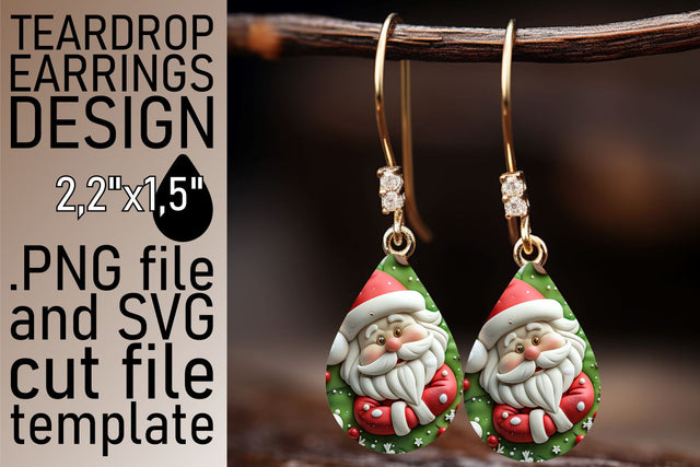 3D Santa Tumbler Wrap | 20oz Christmas Holiday Design Sublimation afrosvg 