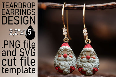 3D Santa Tumbler Wrap | 20oz Festive Christmas Design Sublimation afrosvg 