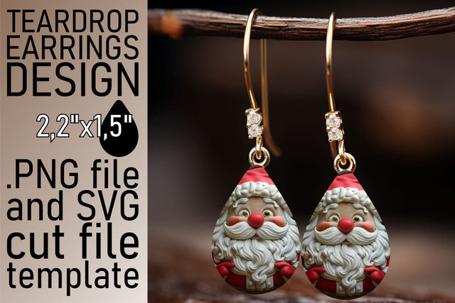 3D Santa Tumbler Wrap | 20oz Festive Christmas Design Sublimation afrosvg 