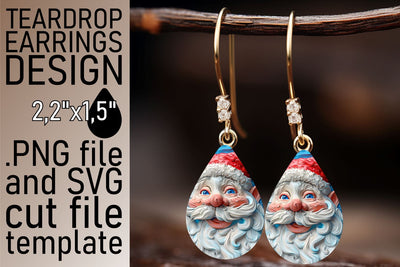 3D Santa Wrap for Tumblers | 20oz Christmas Design Sublimation afrosvg 