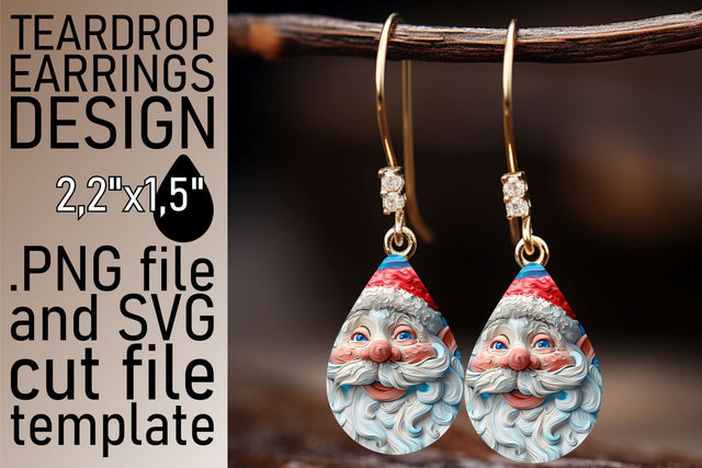 3D Santa Wrap for Tumblers | 20oz Christmas Design Sublimation afrosvg 