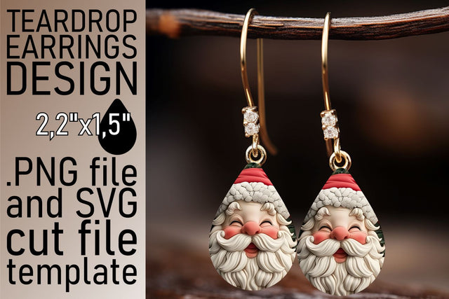 3D Santa Wrap for Tumblers | 20oz Christmas Sublimation Sublimation afrosvg 