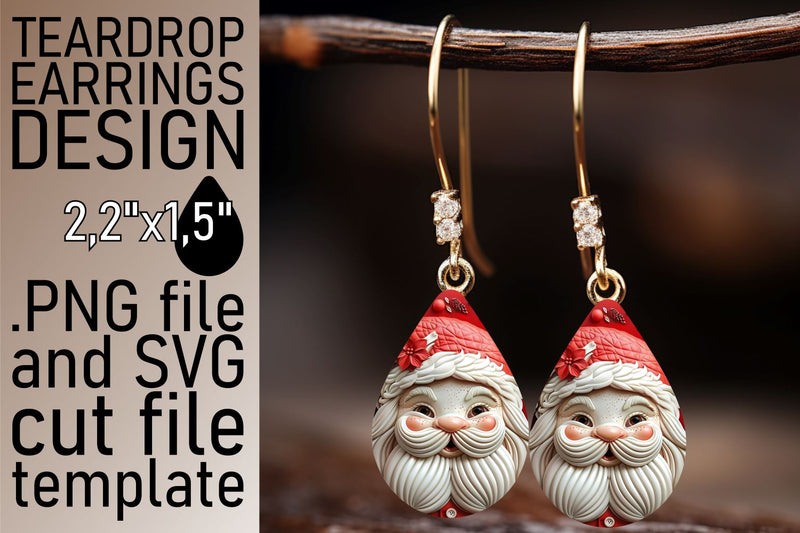 3D Santa Wrap for Tumblers | 20oz Winter Design Sublimation afrosvg 