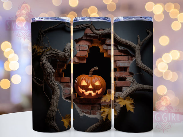 3D Scary Jack O’ Lantern Tumbler Wrap, Scary Pumpkin Png, Puffy Tumbler Design, Halloween Tumbler Wrap, Spooky Season Tumbler, 20oz Skinny Tumbler Png, Jack O Lantern Tumbler Sublimation SvggirlplusArt 