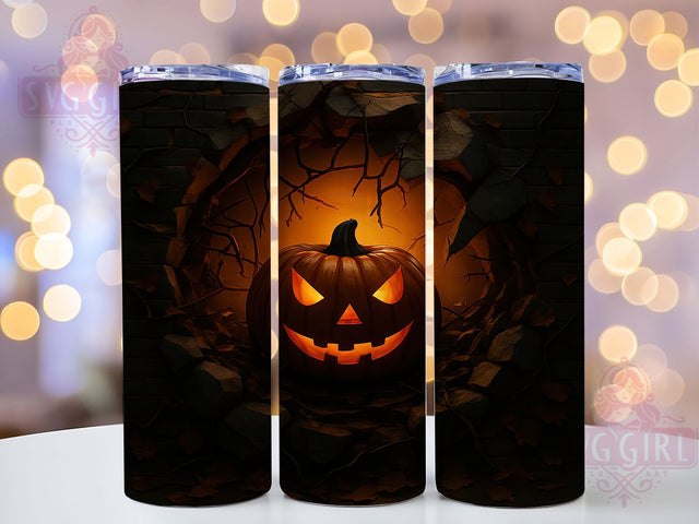 3D Scary Jack O’ Lantern Tumbler Wrap, Scary Pumpkin Png, Puffy Tumbler Design, Halloween Tumbler Wrap, Spooky Season Tumbler, 20oz Skinny Tumbler Png, Jack O Lantern Tumbler Sublimation SvggirlplusArt 