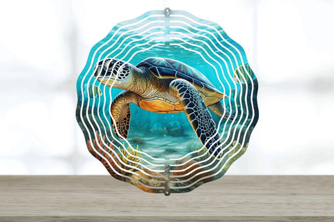 3D Sea Turtle Wind Spinner Sublimation Regulrcrative 