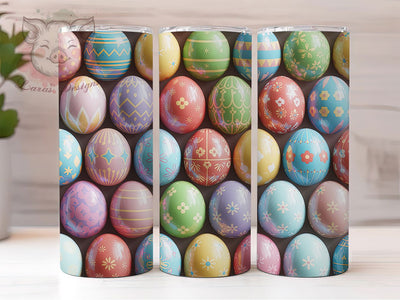3D Seamless Easter Egg Tumbler, Seamless Easter Tumbler, Inflated Egg Wrap, Festive Seamless Wrap, Stylish 20oz Wrap, Sublimation Design, Trendy Gift Idea Sublimation Lara' s Designs 