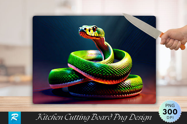 3D Snake Cutting Board Sublimation Regulrcrative 