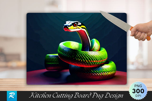 3D Snake Cutting Board Sublimation Regulrcrative 