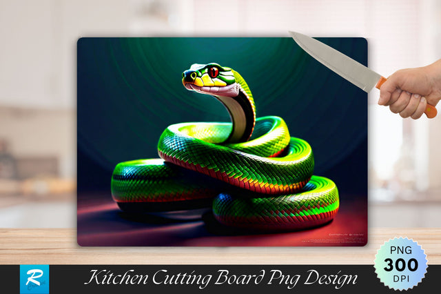 3D Snake Cutting Board Sublimation Regulrcrative 