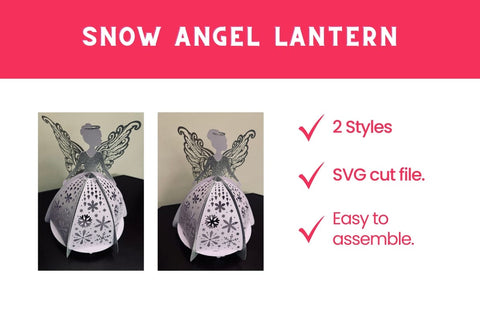 3d Snow Angel Paper Lanterns SVG 3D Paper Dots-A-Lot 