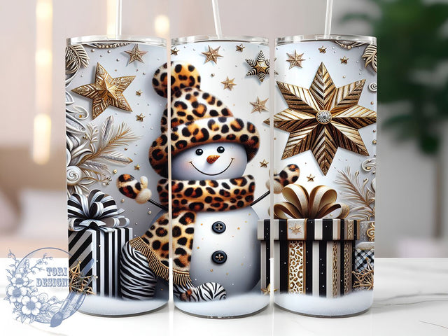3D Snowman Christmas Tumbler, Holiday Snowman Wrap, Festive 3D Sublimation Design, 20oz Snowman Tumbler, Whimsical Christmas Art, Cute Holiday Mug, Frosty Snowman Cup Sublimation ToriDesigns 