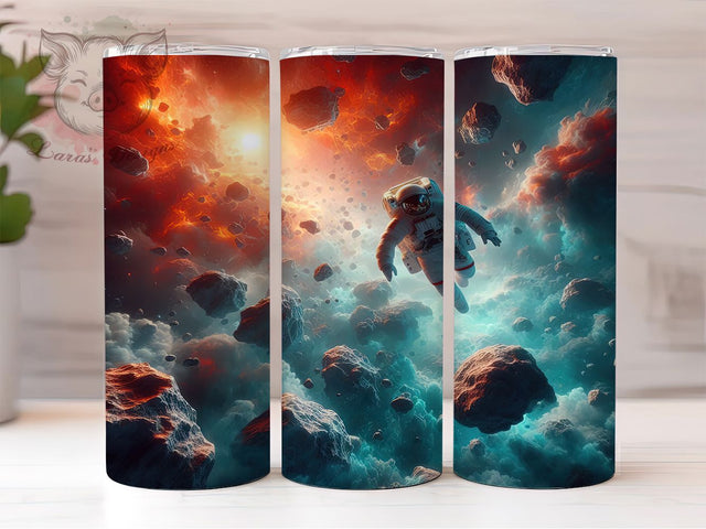 3D Space Astronaut Galaxy Tumbler Wrap, Space Astronaut Sublimation Wrap, 20Oz Astronaut Tumbler Design, Outer Space Drinkware Wrap, Galaxy Astronaut Cup Sublimation, Cosmos Tumbler Sublimation Lara' s Designs 