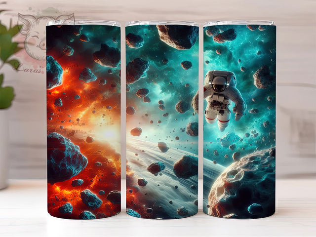 3D Space Astronaut Galaxy Tumbler Wrap, Space Astronaut Sublimation Wrap, 20Oz Astronaut Tumbler Design, Outer Space Drinkware Wrap, Galaxy Astronaut Cup Sublimation, Cosmos Tumbler Sublimation Lara' s Designs 