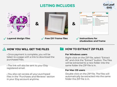 3D Split Monogram SVG A-Z Shadow Box, Monogram letters svg, Happy Valentines Day svg Custom name, Layered heart svg, Cricut projects 3D Paper CutLeafSvg 