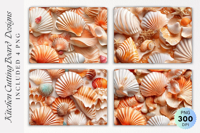 3D Starfish Cutting Board PNG Design Sublimation Regulrcrative 