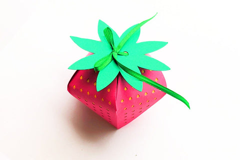 3D Strawberry Box SVG 3D Paper Risa Rocks It 