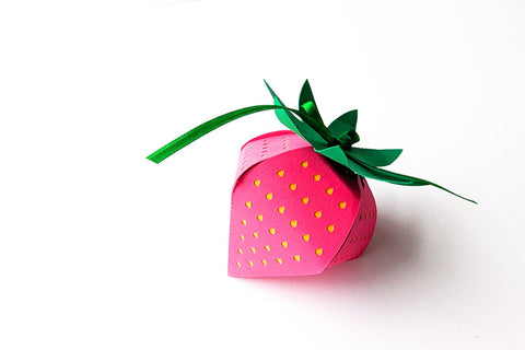 3D Strawberry Box SVG 3D Paper Risa Rocks It 