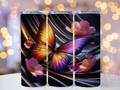 3D Sunset Moth Butterfly Tumbler, 3D Madagascan Wrap, Colorful Butterfly Cup, 20oz Sublimation Wrap, Stylish Exotic Butterfly Design Tumbler, Artistic Sunset Moth Cup, Nature Tropical Butterfly Theme Wrap Sublimation SvggirlplusArt 
