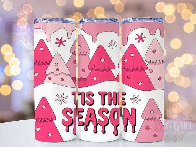 3D Sweet Christmas Cake Tumbler, Seamless Holiday Pattern, Festive Dessert Design, Tis The Season Art, Sweet Christmas Graphic, 20oz Tumbler, Sublimation Design Sublimation SvggirlplusArt 