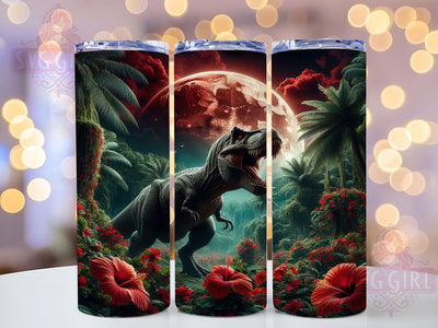 3D T-Rex Grunge Jurassic Tumbler, Dinosaur Wrap, Grungy Style, Rustic Design, 20Oz Tumbler, Sublimation Design, Jurassic Theme Sublimation SvggirlplusArt 