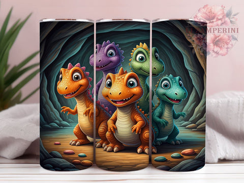 3D T-Rex Jurassic 20oz Kids Tumbler, Dinosaur Tumbler, 3D Dinosaur Tumbler, Sublimation Wrap, 20oz Tumbler, Kids Tumbler, Jurassic Design Sublimation Li Zamperini 