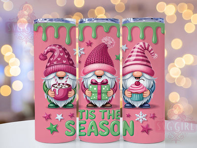 3D Tis The Season Christmas Tumbler, Tis The Season Wrap, Cute Holiday Mug Design, Sublimation Wrap, Festive Drinkware, Adorable Winter Gift, Sparkly Christmas Cup Sublimation SvggirlplusArt 
