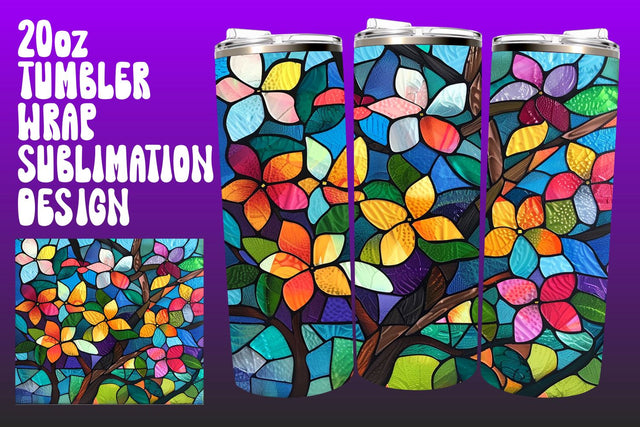 3D Tree Wrap for Tumblers PNG Sublimation afrosvg 