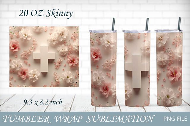 3d tumbler wrap with cross, Religious tumbler 20oz, Christian sublimation Sublimation AnastasiyaArtDesign 