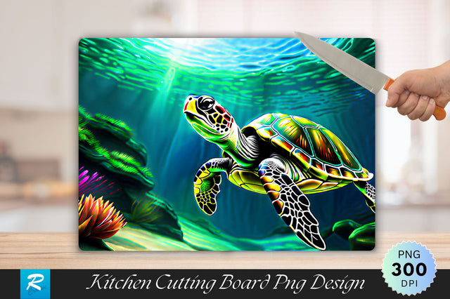 3D Turtle Cutting Board Sublimation Regulrcrative 