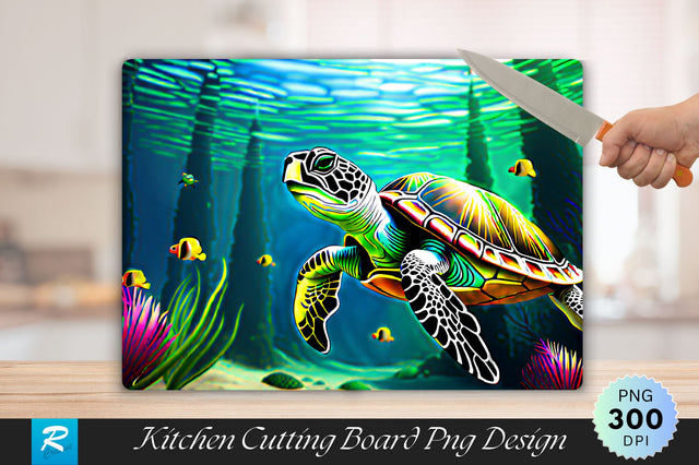 3D Turtle Cutting Board Sublimation Regulrcrative 